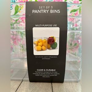Pantry Bins- Set Of 3!